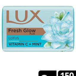 LUX Pack Of 3 Fresh Glow Plus Soap Bar With Vitamin C + MINT Lotus - 450 g-7