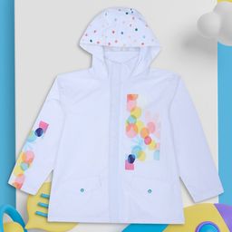 HOUSE OF VEDAS Kids Printed Waterproof Rain Jacket With Hood-image-72