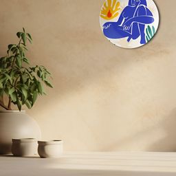 THE QUIRKY HOME White Abstract Human Form With Nature Ceramic Decorative Wall Decor-image-23