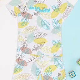 Pantaloons Junior Boys Printed T-shirt with Shorts-80