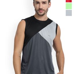 FTX Pack Of 4 Colour-Blocked Gym Vests 709-1_709-3_709-6_709-11-S-picture-13