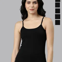 Rupa Jon Pack Of 6 Cotton Camisoles-image-48