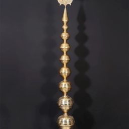 Exotic India Gold Toned Brass Textured Shikhara-picture-25