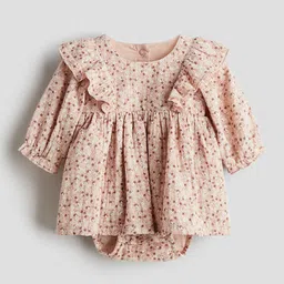H&M Frill-Trimmed Bodysuit Dress-picture-32