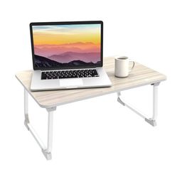 Portronics Beige & Grey Stain Resistant Foldable Laptop Table-image-63