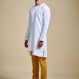 RR Blue Men Colourblocked Gotta Patti Kurta-picture-27