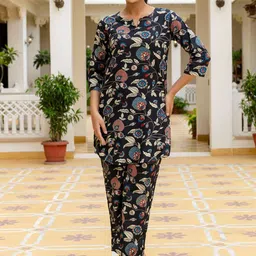 FERANOID Printed Pure Cotton Tunic With Trousers  Co-Ords-image-18