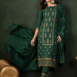 Sangria Printed Kurta & Trouser With Dupatta-picture-9
