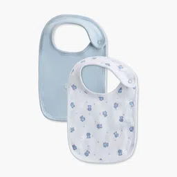 Juniors by Babyshop Infant Boys Pack Of 2 Assorted Cotton Bibs-image-83