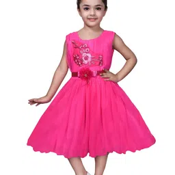 Kidotsav Net Fit & Flare Dress-picture-13