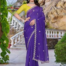 Sadika Embellished Beads and Stones Pure Silk Saree-picture-53