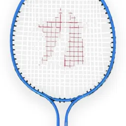 airic Xtreme Double Shaft Raquets with Feather Shuttles and 3 side tape Net Badminton Kit image 2