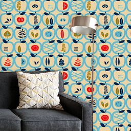 ArtzFolio Printed UV-Resistant Anti-Bacterial Apples & Leaves Pattern Peel & Stick Wallpaper-image-53