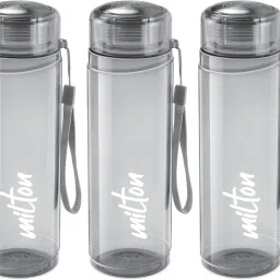 Hector 1000 Pet Water Bottle, Set of 3, 1 Litre Each, Grey 1000 ml Bottle-66