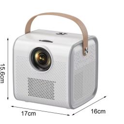 Punnkk Handy HD Android WiFi/Bluetooth & Screencast Supports HDMI, USB,AV in & TF Card (3000 lm / 1 Speaker / Wireless / Remote Controller) Portable Projector image 5