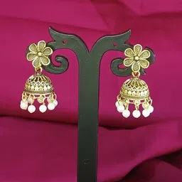 Efulgenz Contemporary Jhumkas Earrings-image-12