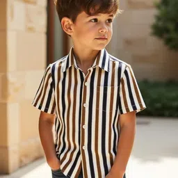 LUVITUS Boys Striped Casual Shirt-picture-42