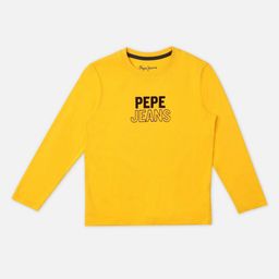 Pepe Jeans Boys Graphic Printed Round Neck Pure Cotton T-shirt-image-90