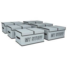 Kuber Industries Grey Set of 6 Regular Multi-Utility Organisers-45