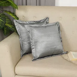 THE CONVERSION Grey Set of 2 Square Cushion Covers-92