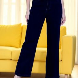 FIREAGE Women Bootilicious Wide Leg High-Rise Stretchable Jeans-image-41