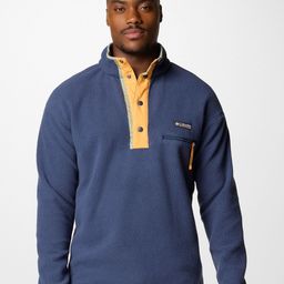 Columbia Men Blue Helvetia II Half Snap Fleece High Neck Pullover Sweatshirt-image-88