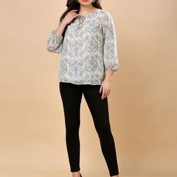 RANGRIWAZ Keyhole Neck Top-picture-12