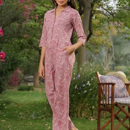 JISORA Printed Basic Jumpsuit-picture-7