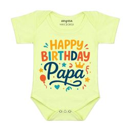 Arvesa Papa First Birthday With Me Printed Bodusuit-image-48