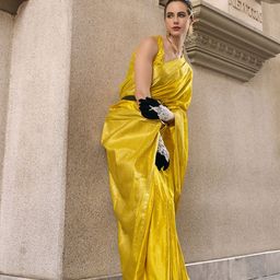 MAHALASA Ethnic Motifs Woven Design Zari Pure Silk Kanjeevaram Saree-picture-46