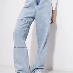 Street By Tokyo Talkies Women Flared Mid-Rise Stretchable Jeans-picture-4