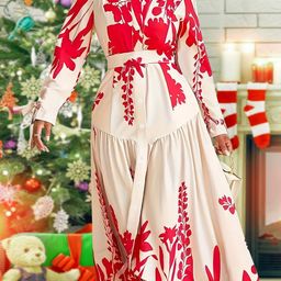 all about you Print A-Line Midi Dress-image-18