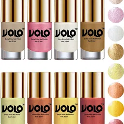 VOLO Set of 8 High-Shine Professional Nail Polish -9ml Each-Combo No-08-8