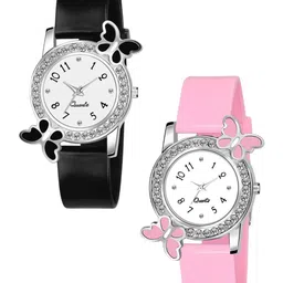THE SHOPOHOLIC Women Pack of 2 Embellished Dial & Straps Analogue Watch BF-BP-picture-19