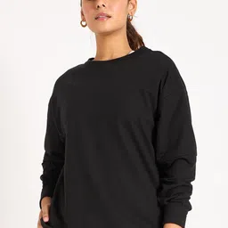 femmella Femella Women Cotton Round Neck Pullover Sweatshirt-picture-12