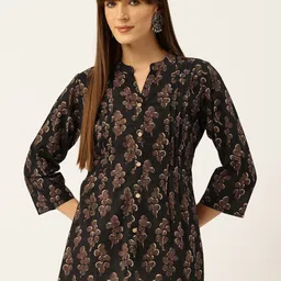 FERANOID Women Floral Printed Pure Cotton Kurti-picture-40
