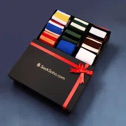 SockSoho The Runners Gift Box Men Pack Of 9 Assorted Calf Length Socks-picture-28