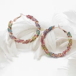 Maansh Contemporary Hoop Earrings-35