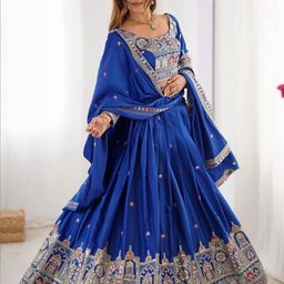AMIIRA Embroidered Semi-Stitched Lehenga Choli-picture-19