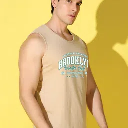 WOOSTRO Pack Of 2 Printed Super Combed Cotton Gym Vests VWS26(ENJOY RUST)(BKLN RUST) image 4