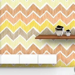 ArtzFolio Printed UV-Resistant Anti-Bacterial Chevron Zig Zag Peel & Stick Wallpaper-image-5