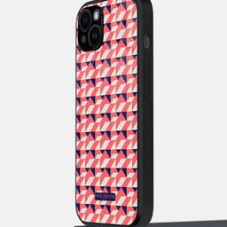 macmerise Geometric Printed iPhone 14 Plus Back Case Mobile Accessories-9