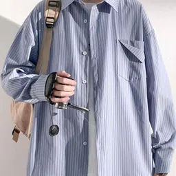 StyleCast x Revolte Cutaway Collar Striped Casual Shirt-picture-42