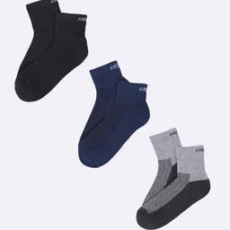 AIR GARB Pack Of 3 Colourblocked Ankle Length Socks-46