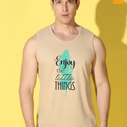 WOOSTRO Pack Of 2 Printed Combed Cotton Gym Vests VWS26(ENJOY RUST)(98 MUSTARD)-image-99