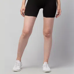 UllasPemium Pack of 2 Women Skinny Fit Stretch Lycra Cotton Cycling Shorts-image-91