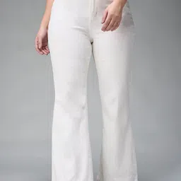 Miss Chase A+ Women Bootcut High-Rise Light Fade Stretchable Jeans-image-12