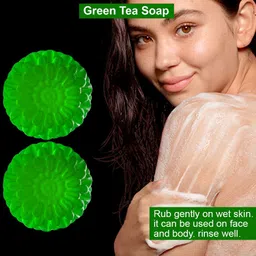 GROOVY Set Of 2 Apple Green Tea Bathing Soap- 100 g Each-50