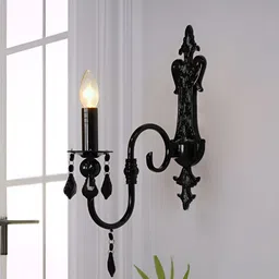 Fos Lighting Black Textured Aluminium Abstract Shaped Shaped Wall Lamp-image-36