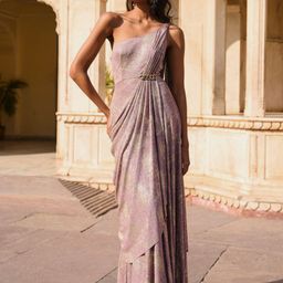 Dash and Dot Women Sari Drape FGown Maxi Dress-image-49